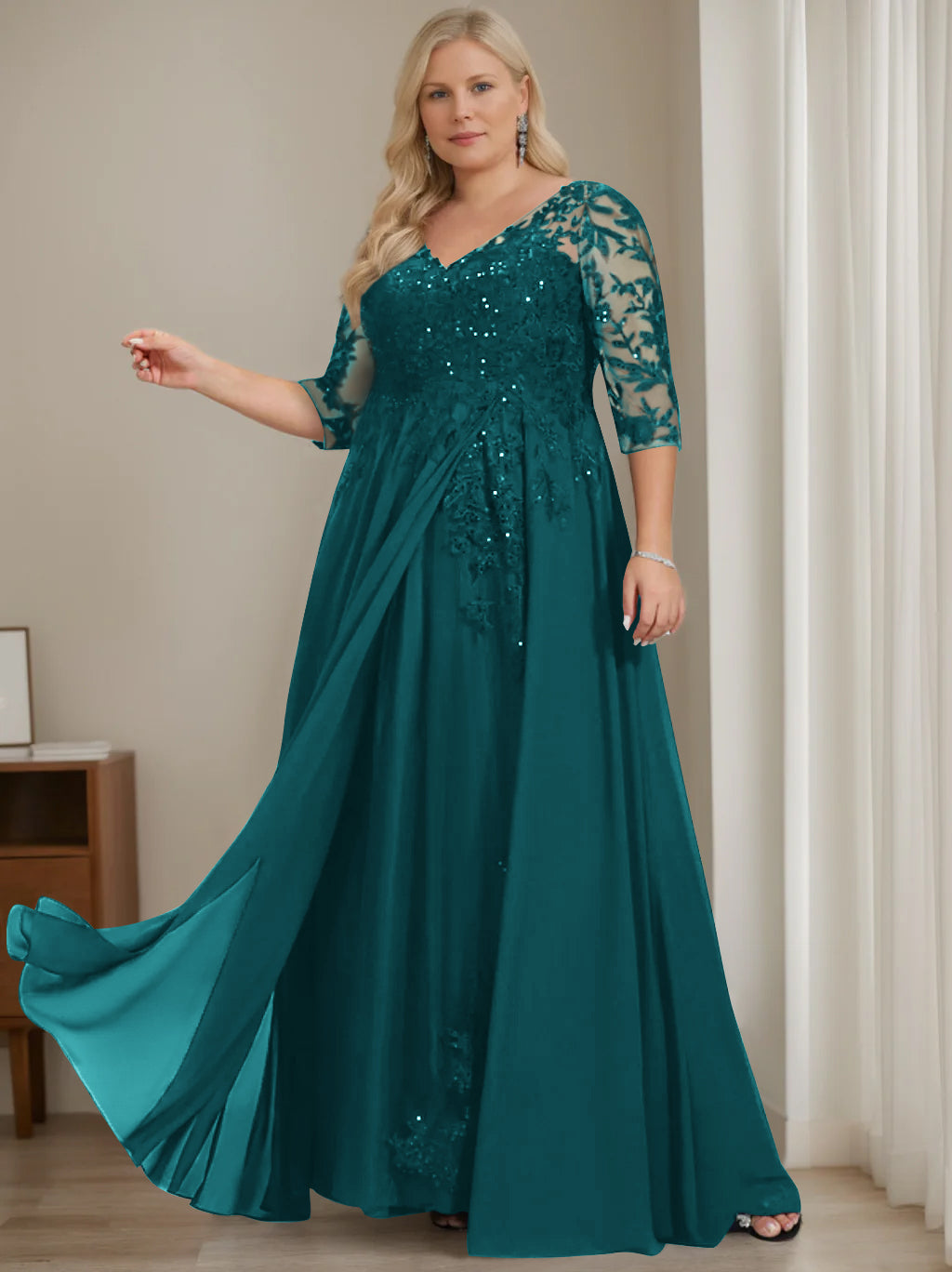 plus size emerald green mother of the bride dress Green Mother of the Bride Dresses