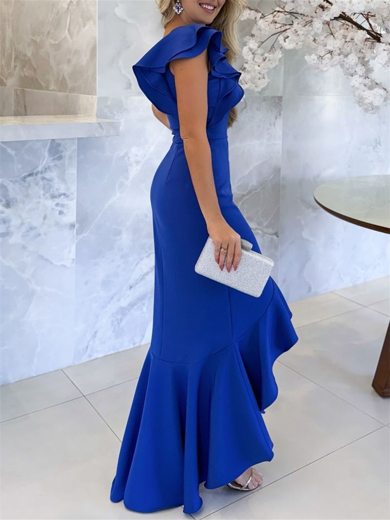 Mermaid/Trumpet One-Shoulder Asymmetrical Mother of the Bride Dresses