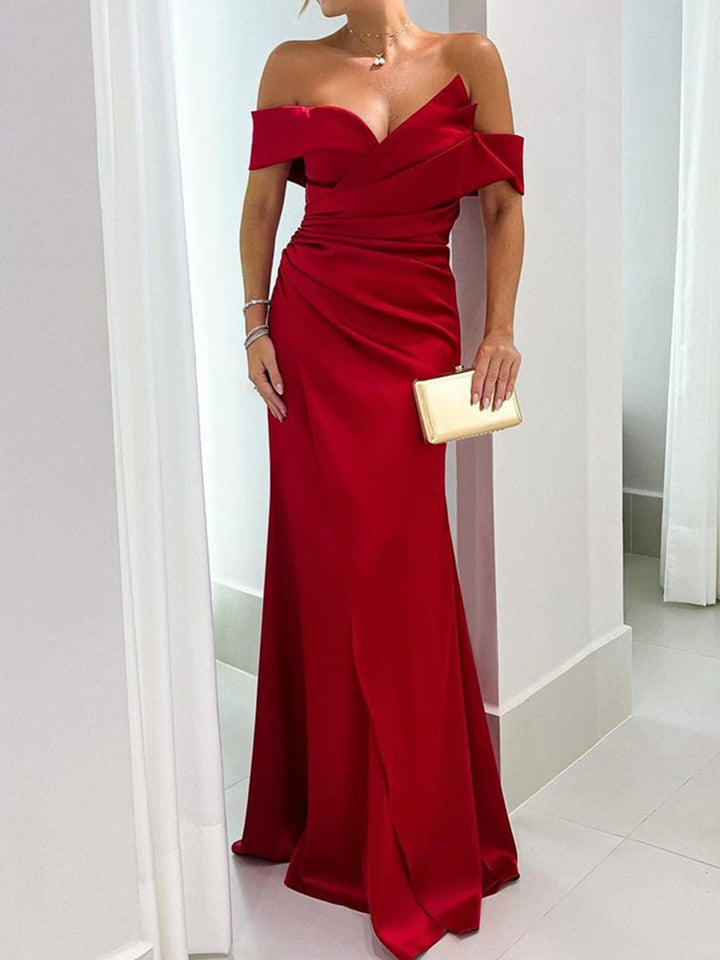 Mermaid/Trumpet Sweetheart Sleeveless Floor-Length Mother of the Bride Dresses with Pure Color