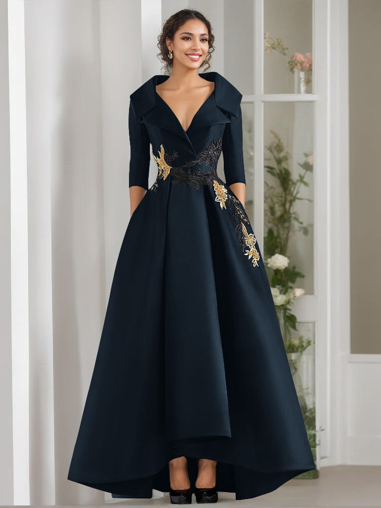 Navy Blue Mother of the Bride & Groom Dresses | Mondressy Navy Blue Mother of the Bride & Groom Dresses | Mondressy