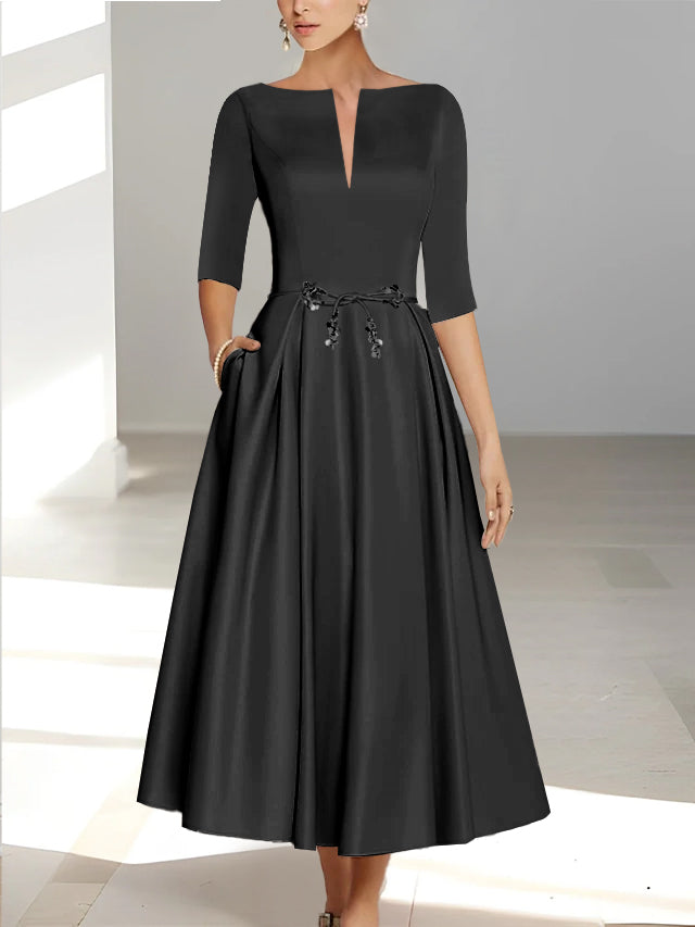 Black Mother of the Bride Dresses 2026 | Elegant Formal Gowns for Weddings - Mondressy Black Mother of the Bride Dresses 2026 | Elegant Formal Gowns for Weddings - Mondressy