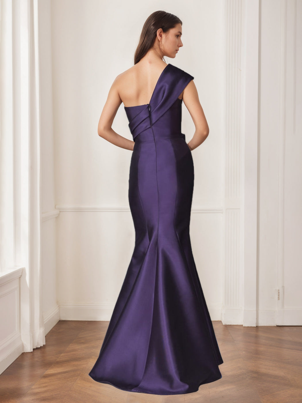 Trumpet/Mermaid One-Shoulder Sleeveless Floor-Length Mother of the Bride Dresses