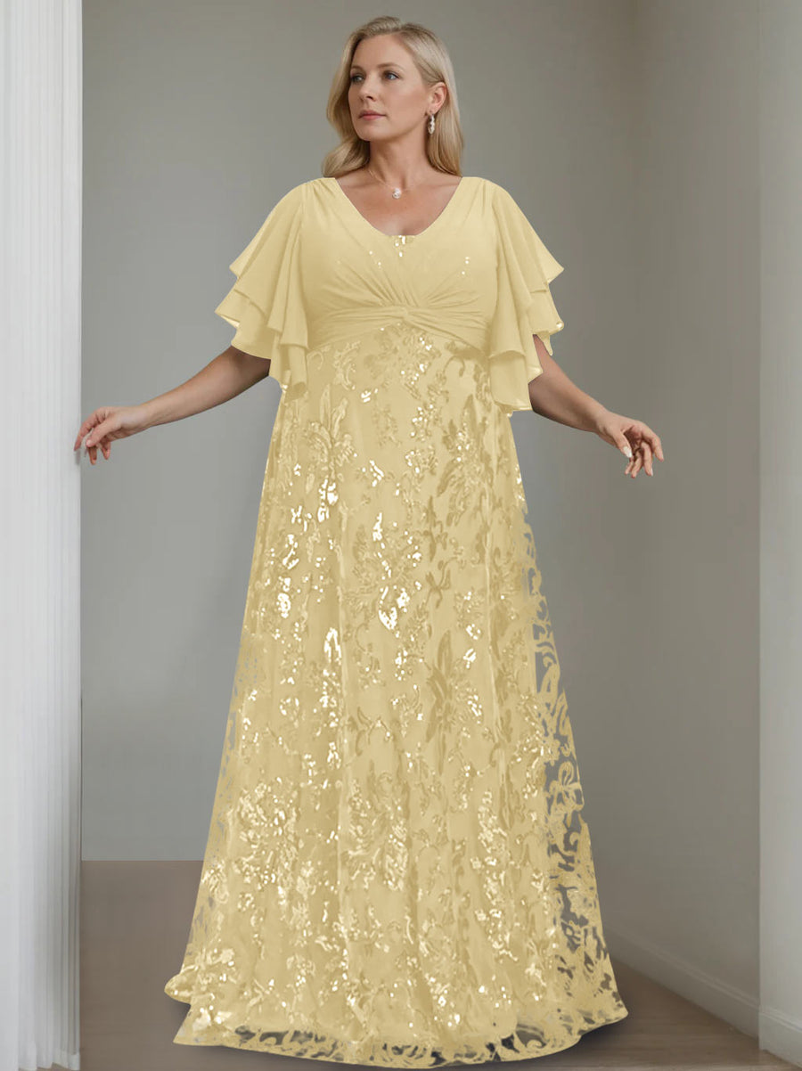 sachin and babi light blue dress Plus Size Champagne Mother of the Bride Dress
