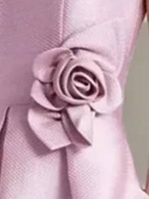 A-Line/Princess Scoop Sleeveless Asymmetrical Mother of the Bride & Groom Dresses with Flowers