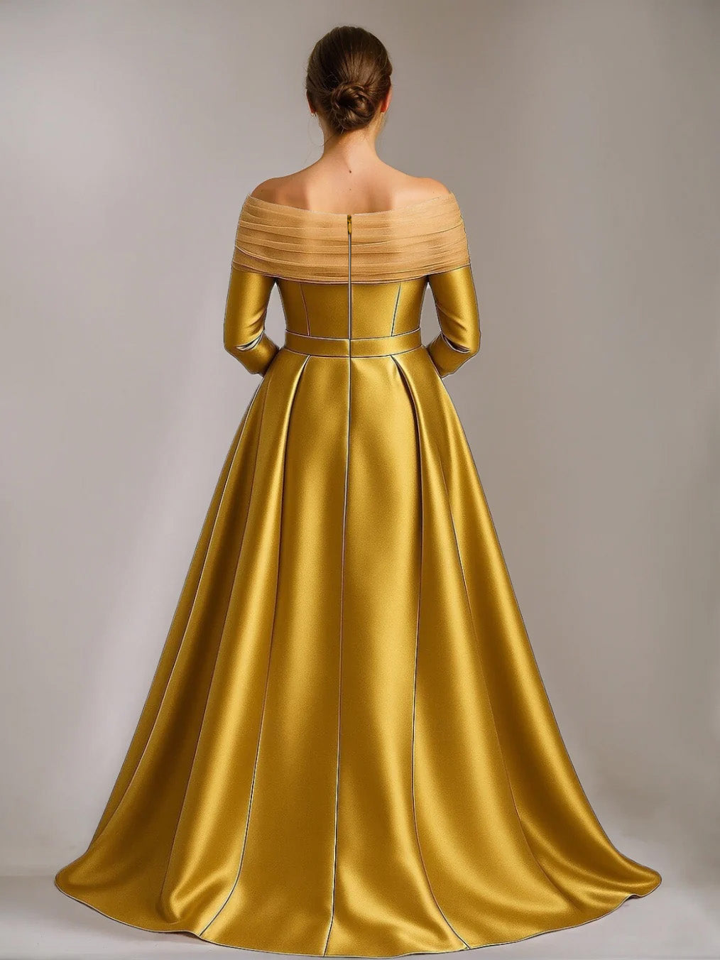 A-Line/Princess Off-the-Shoulder Floor-Length Mother Of The Bride & Groom Dresses with Bowknot