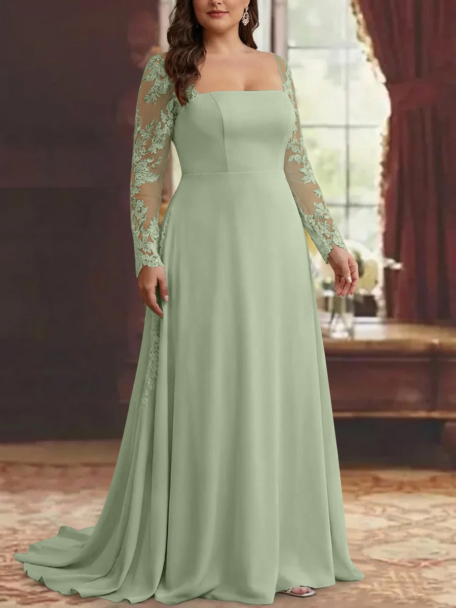 plus size mother of the bride dresses sage green Cicinia Dusty Sage Plus Size Mother Of The Bride Dress Long Chiffon A-line Plus Size V-neck Backless Floor Length