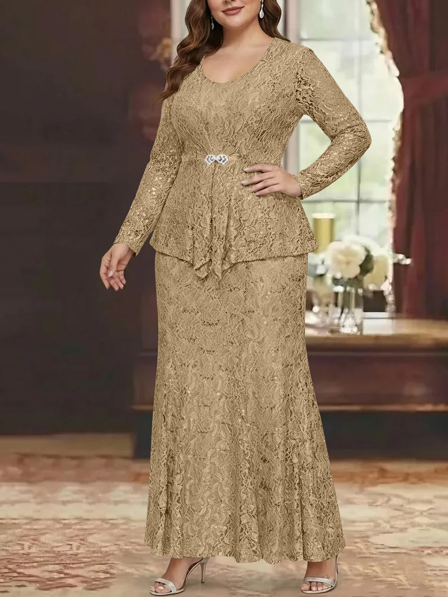 ankle length mother of the bride dress with jacket