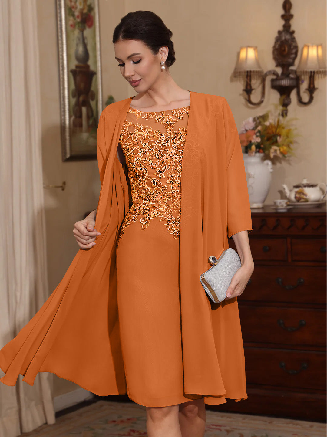 white christmas dresses A Line Chiffon Off The Shoulder Wedding Guest Dresses with Slit