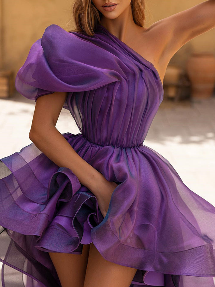 A-Line/Princess One-Shoulder Asymmetrical Cocktail  Dresses