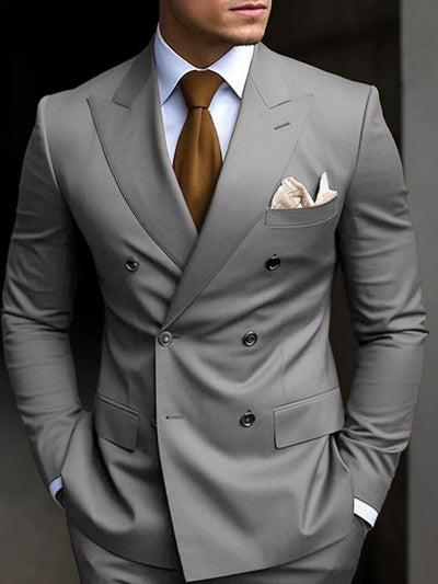 Men's Tailored Fit Double Breasted Six-buttons Party Jacket main image 1
