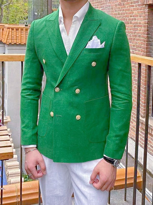 Men's Tailored Fit Single Breasted Two-buttons Blazer Jacket