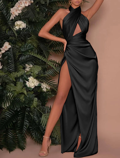 Sheath/Column Feather Floor-Length Long Sleeves Celebrity Dress,DS4769