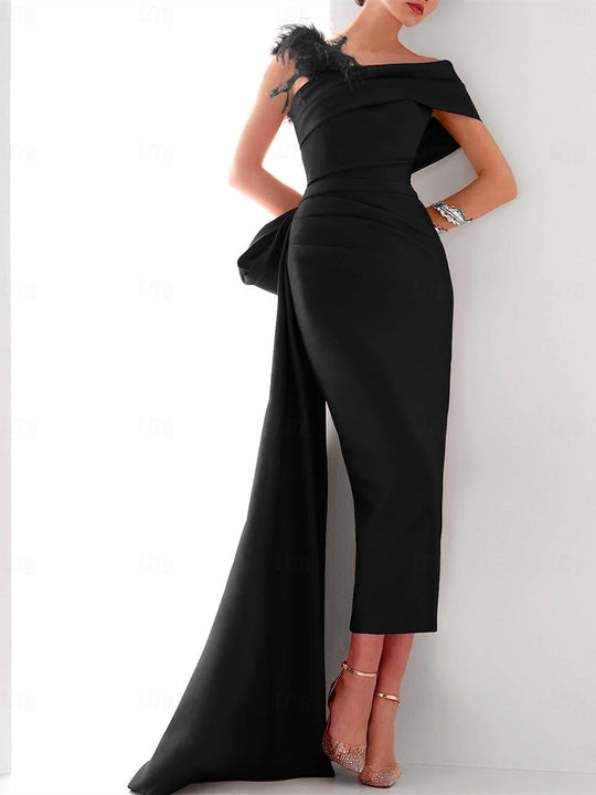 layered dress Red Ruffle Train Maxi hem:Mini Size:40x32 Slim Elasticated Waist Maxi Dress