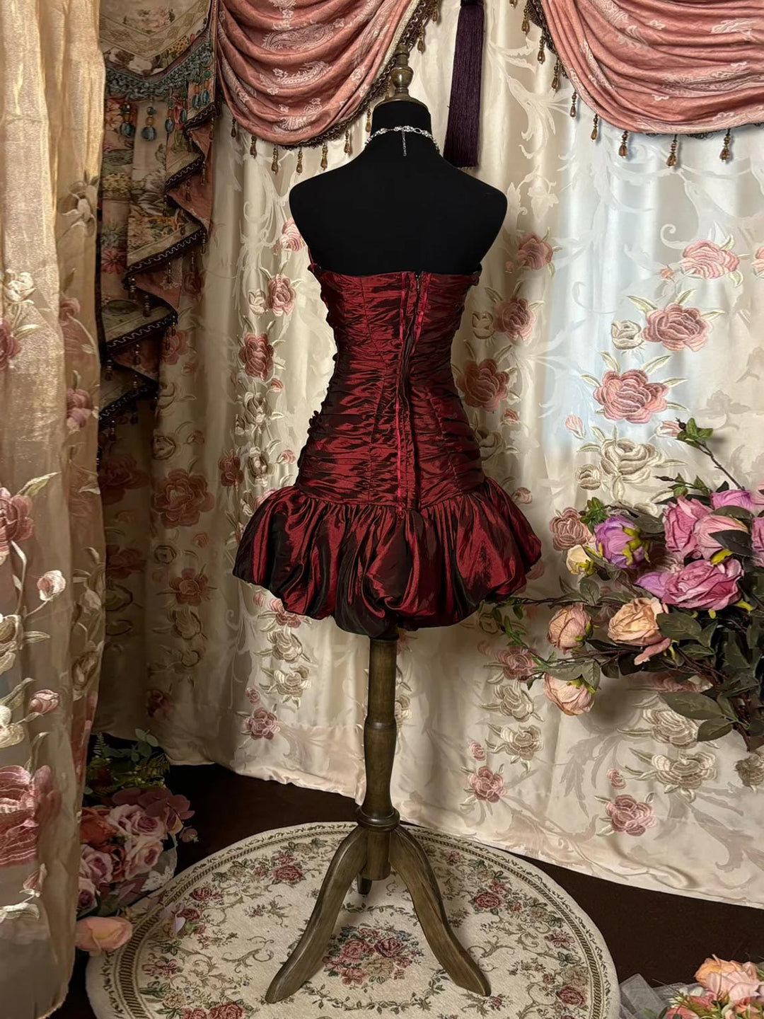 short taffeta prom dresses Short Prom Dress Aqua Strapless Ruched Ball Gown Knee Length Taffeta Party Dress Free Customization