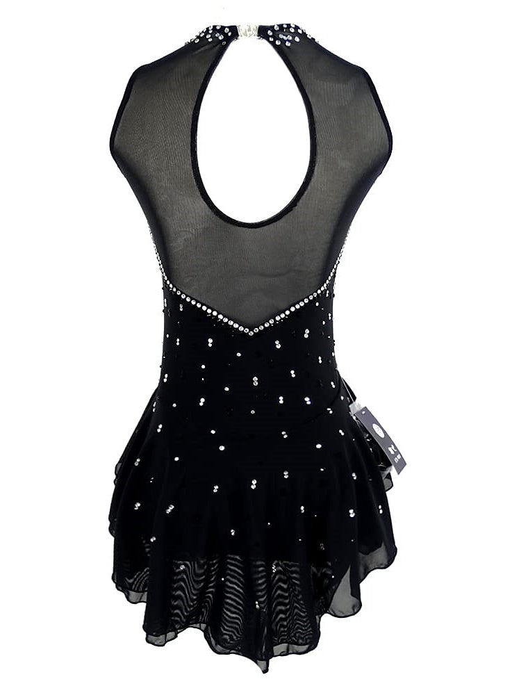 Figure Skating Dress Women's Girls' Ice Dancewear Crystal/Rhinestone Sleeveless Ice Skating Dress