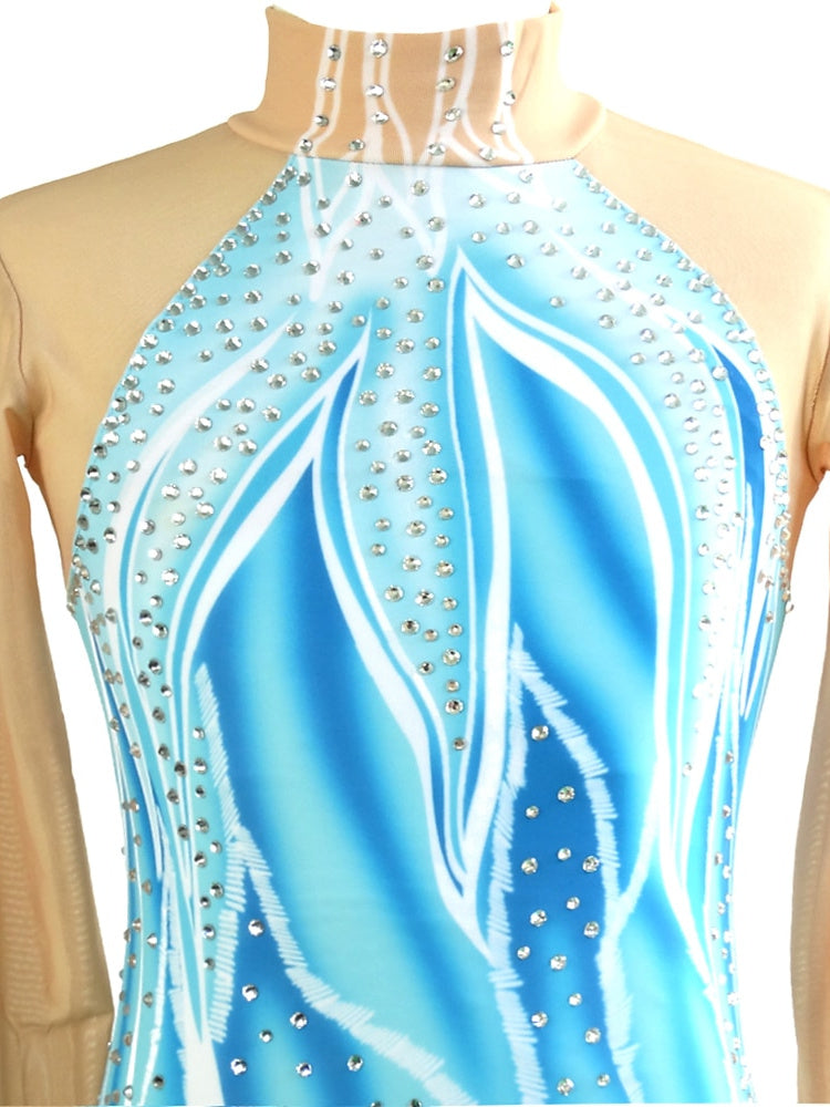 Figure Skating Dress Women's Girls' High Elasticity Handmade Classic Crystal/ Rhinestone  Ice Skating Dress