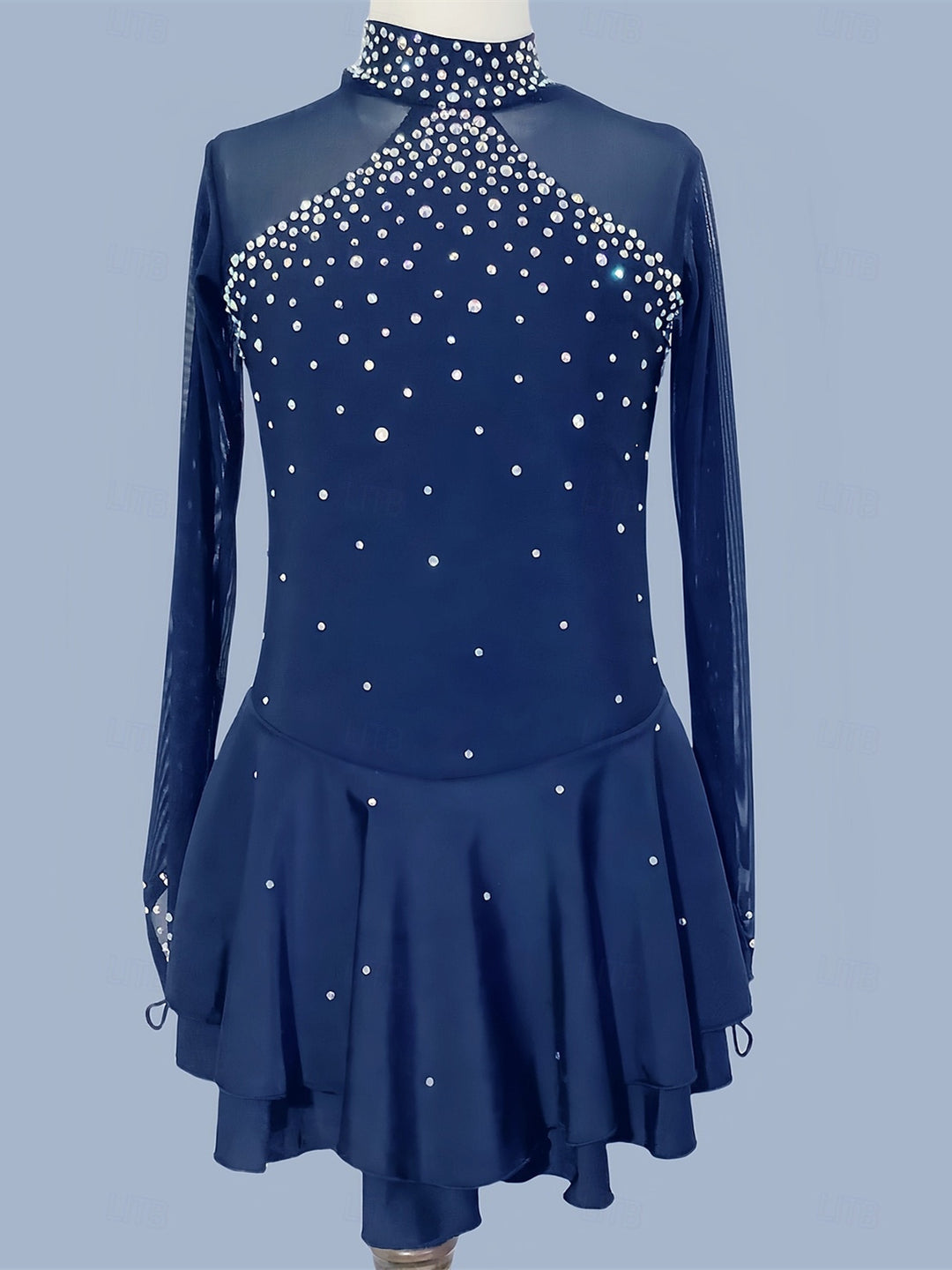 Figure Skating Dress Women's Girls' Ice Skating Dress Black Navy Blue Spandex Stretchy Training Practice Professional Skating Wear, Child 8 / Black Figure Skating Dress Women's Girls' Ice Skating Dress Black Navy Blue Spandex Stretchy Training Practice Professional Skating Wear, Child 8 / Black