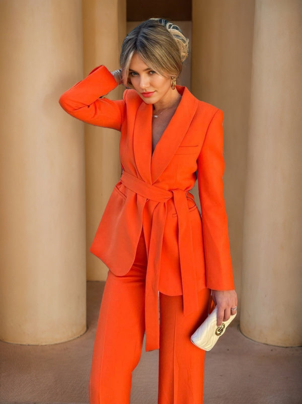 Women's 2 Piece Shawl Lapel Suits