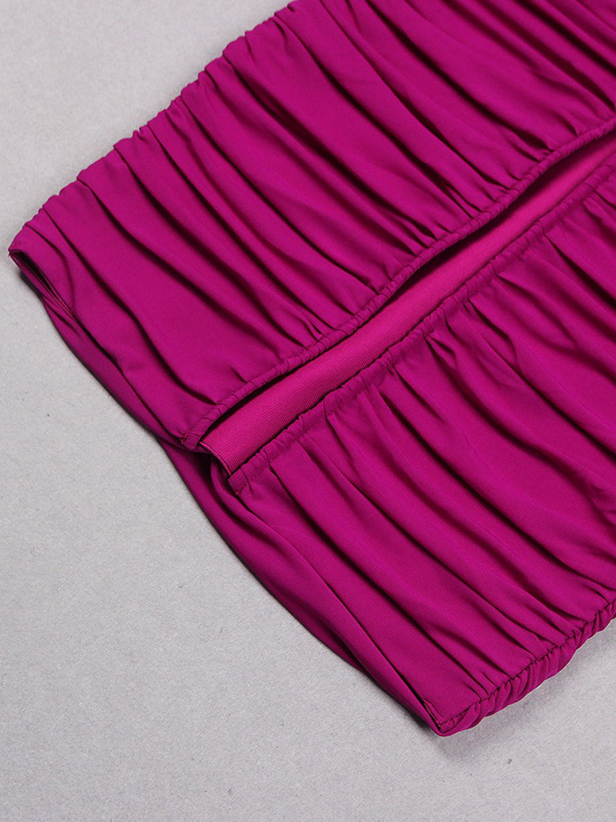 Sheath/Column Sweetheart Sleeveless Ruched Evening Dresses with Rhinestones