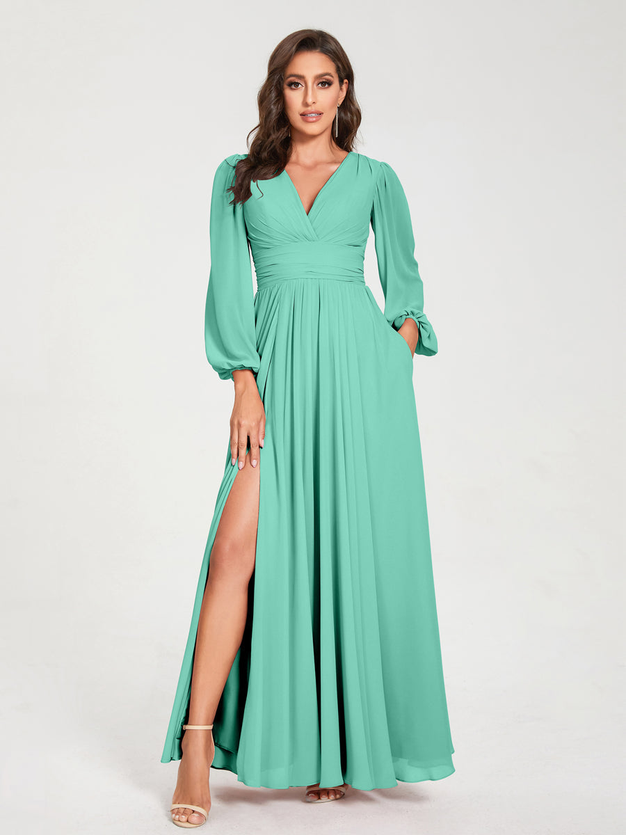 teal bridesmaid dresses with sleeves Teal Satin Kimono Sleeve Maxi Dress - All Dresses
