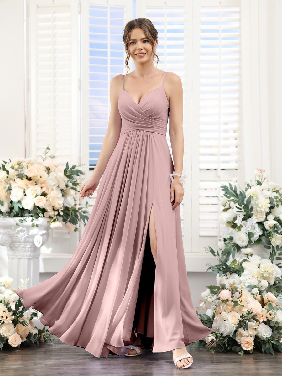 1861 bridesmaid dresses Bayley Chiffon Halter Neck White Maxi Dress