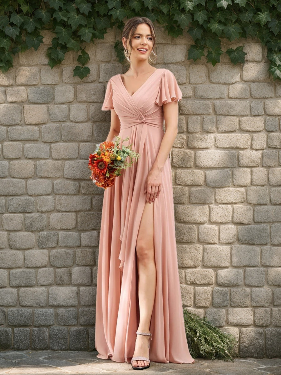 Chiffon Bridesmaid Dresses - Mondressy Chiffon Bridesmaid Dresses - Mondressy