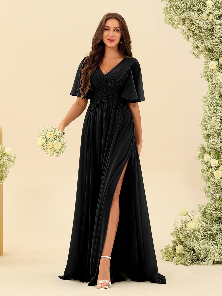 Black Bridesmaid Dresses 2026 | Elegant, Timeless & Flattering Styles - Mondressy Black Bridesmaid Dresses 2026 | Elegant, Timeless & Flattering Styles - Mondressy