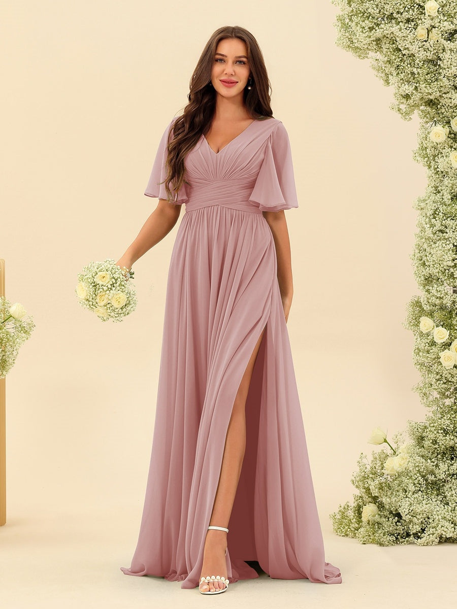 Dusty Rose Bridesmaid Dresses - Mondressy Dusty Rose Bridesmaid Dresses - Mondressy
