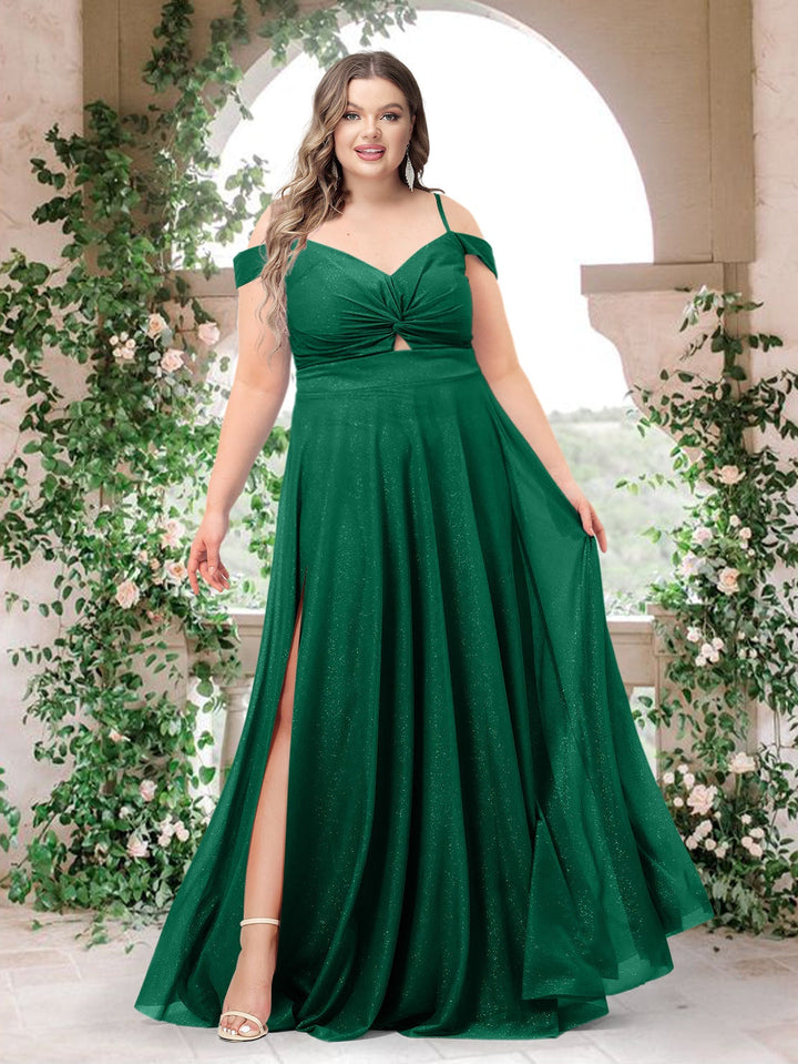 A-Line/Princess Sweetheart Plus Size Bridesmaid Dresses with Ruffles