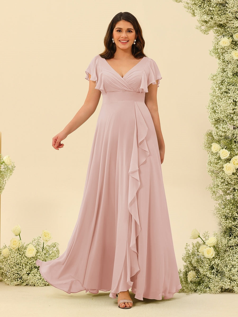 Ball Gown Bridesmaid Dresses Blush Pink Plus Size Off-Shoulder Satin Bridesmaid Dresses For Nigerian Baby Ball Gown Bridesmaid Dresses Blush Pink Plus Size Off-Shoulder Satin Bridesmaid Dresses For Nigerian Baby