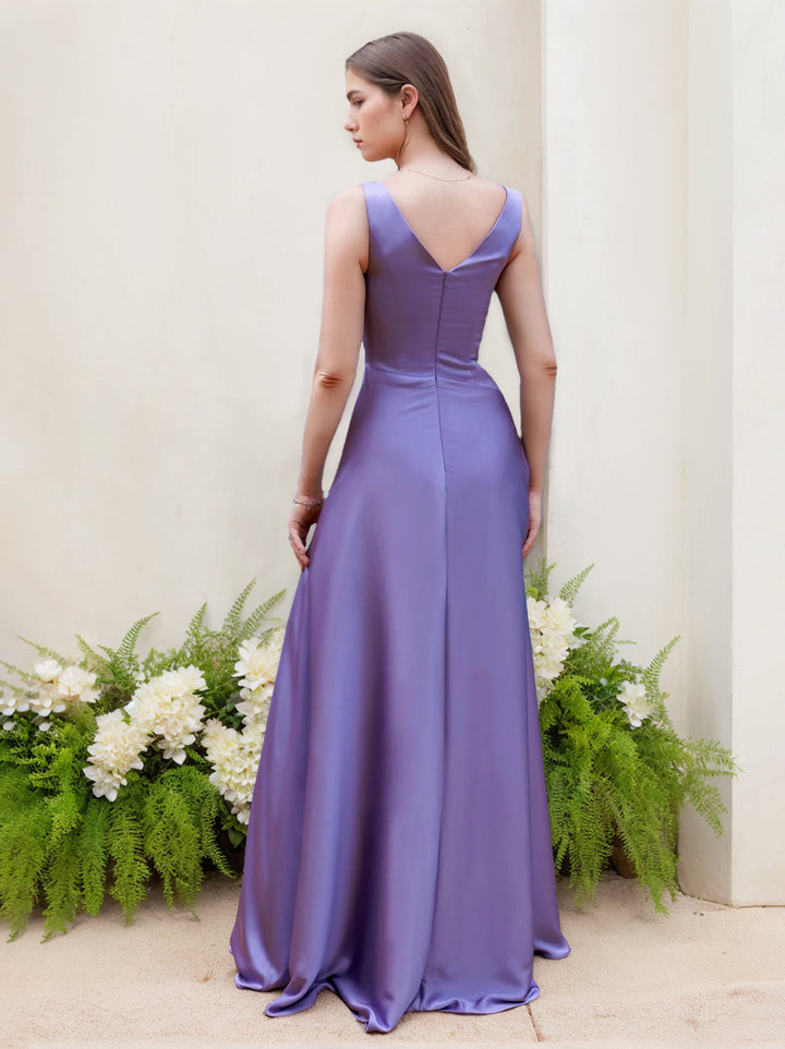 Stretch Satin Bridesmaid Dresses - Mondressy Stretch Satin Bridesmaid Dresses - Mondressy