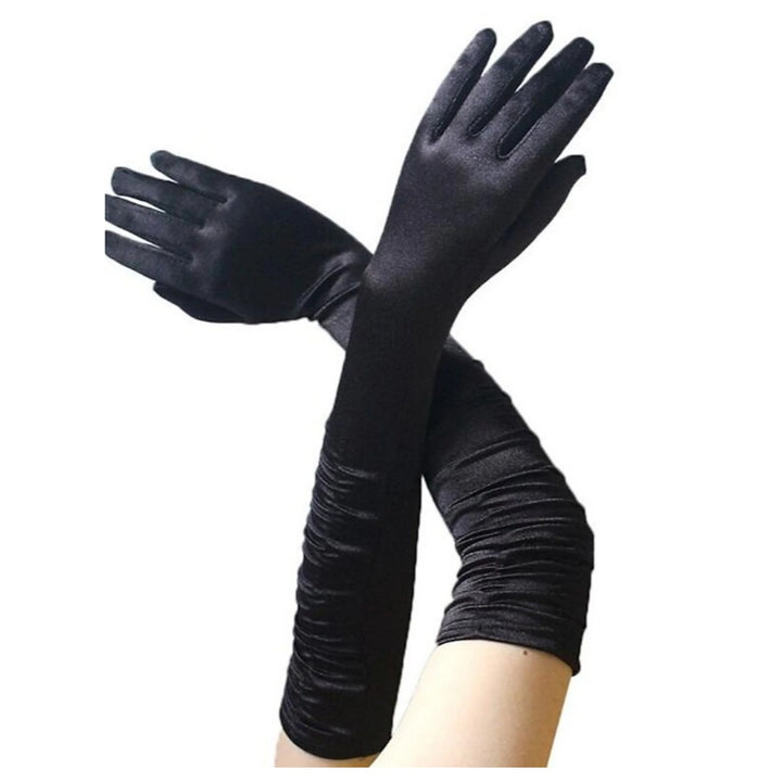 1950s Women's Solid Color Patchwork Christmas Party Prom Teen Adults' Gloves