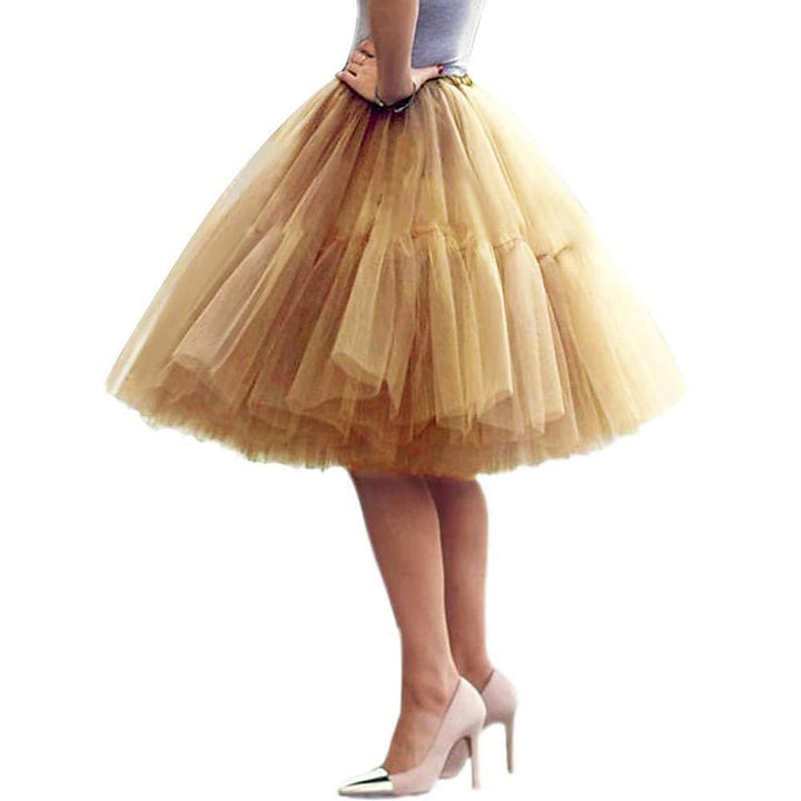 1950s Princess  Knee Length Women's Party Evening Cocktail Party Prom Adults' Skirt