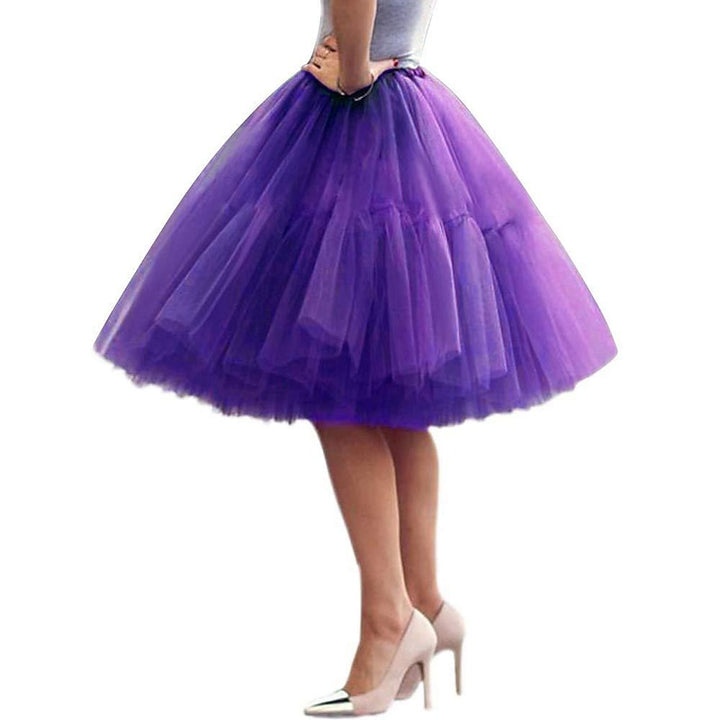 1950s Princess  Knee Length Women's Party Evening Cocktail Party Prom Adults' Skirt