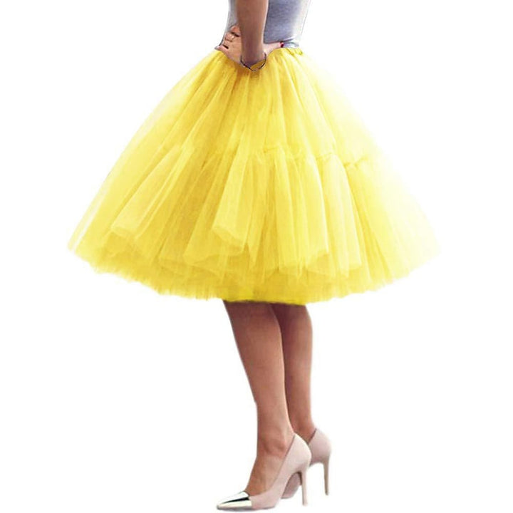 1950s Princess  Knee Length Women's Party Evening Cocktail Party Prom Adults' Skirt