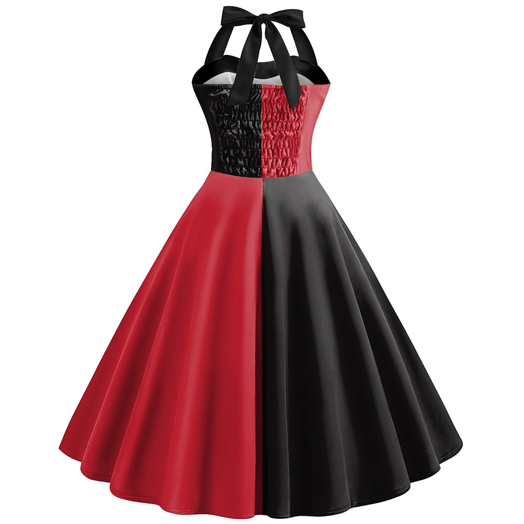 A-Line/Princess Halter Sleeveless Knee-Length Halloween Performance Costumes Dress