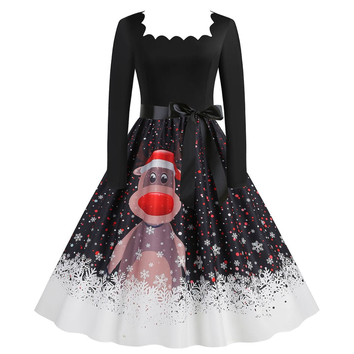 A-Line/Princess 3/4 Length Sleeves Tea-Length Halloween Performance Costumes Dress