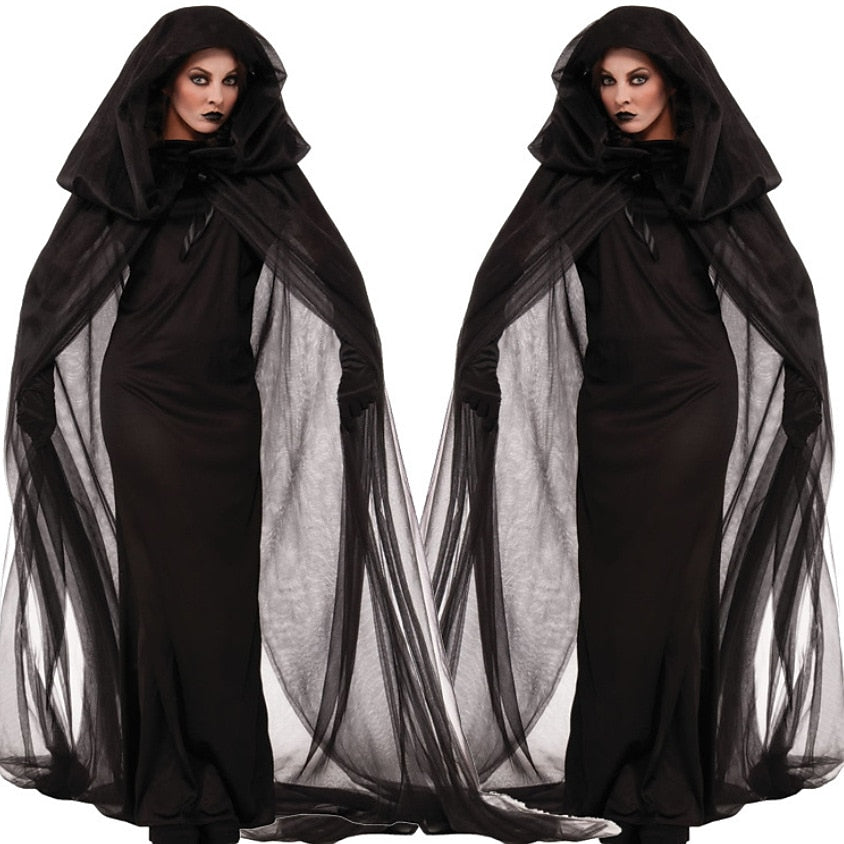 Witch Devil Cosplay Halloween Performance Costumes Set