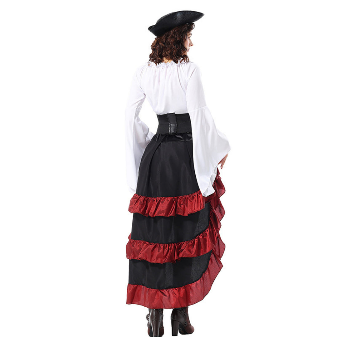 A-Line/Princess Scoop Neck Long Sleeves Asymmetrical Halloween Perform - Mondressy A-Line/Princess Scoop Neck Long Sleeves Asymmetrical Halloween Perform - Mondressy