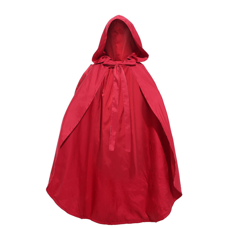 A-Line/Princess Square-Neck Sleeveless Knee-Length Halloween Performance Costumes Dress with Cloak