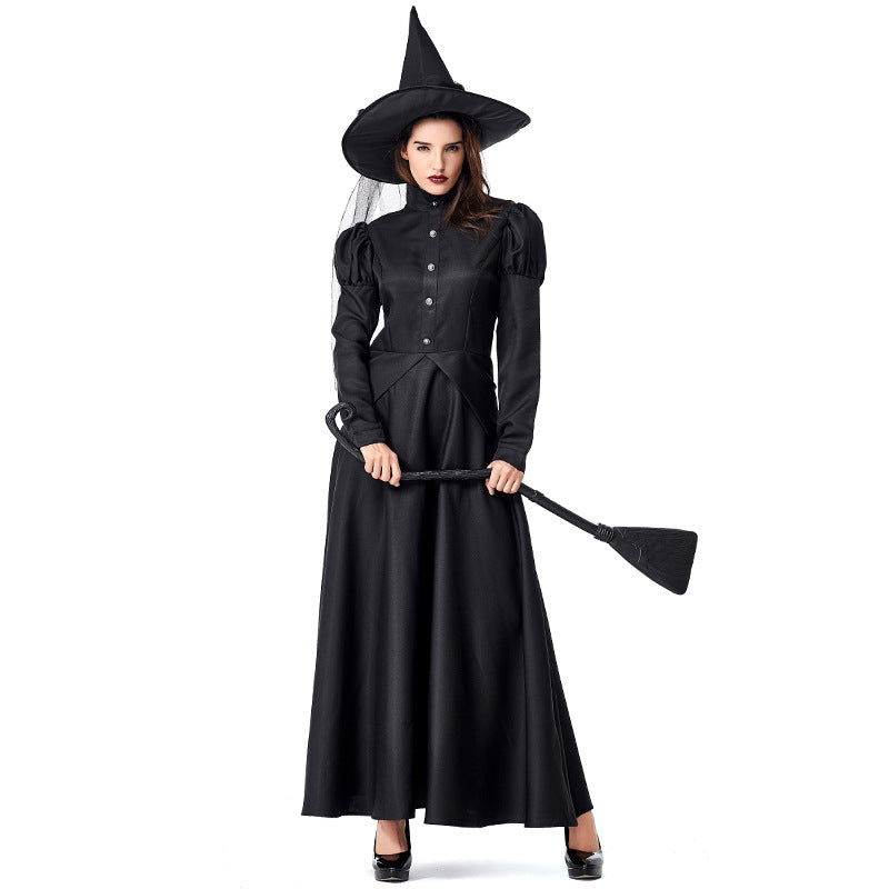 A-Line/Princess Jewel Neck Long Sleeves Ankle-Length Halloween Performance Costumes Dress