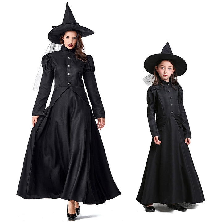 A-Line/Princess Jewel Neck Long Sleeves Ankle-Length Halloween Performance Costumes Dress