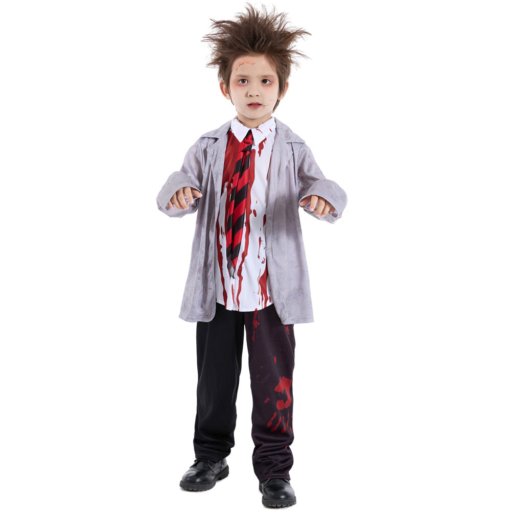 Zombie Academy JK personality gray student vampire COS zombie Halloween Performance costumes