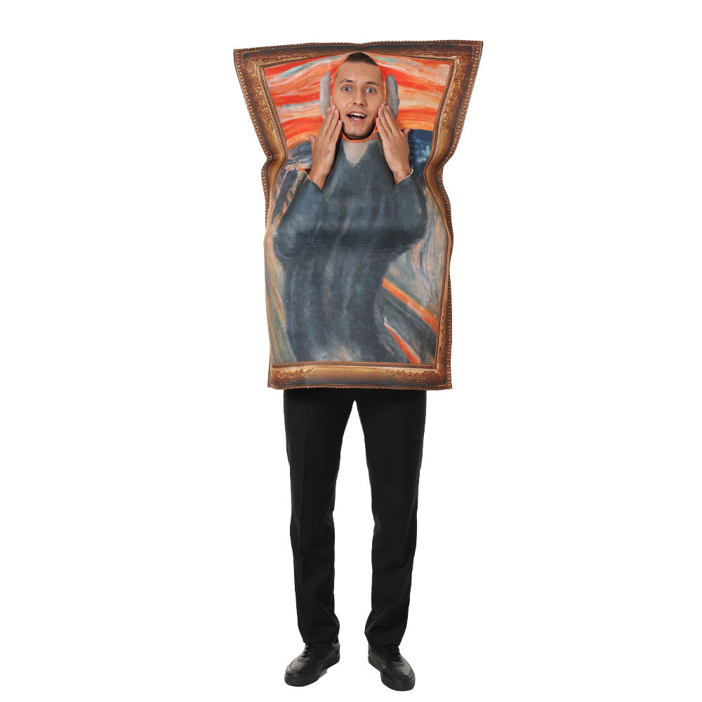 Funny Spoof Murals Campus Activities Halloween Performance Costumes