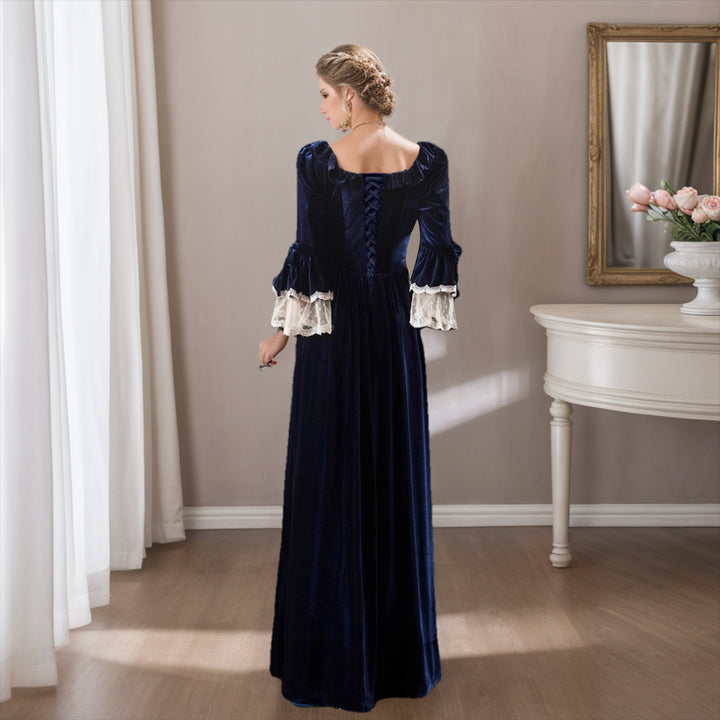 Ball Gown Square Neck 3/4 Length Sleeves Floor Length Royal Halloween Baroque Victorian Party Costume Masquerade Lace Party & Evening Rococo Dress Ball Gown Square Neck 3/4 Length Sleeves Floor Length Royal Halloween Baroque Victorian Party Costume Masquerade Lace Party & Evening Rococo Dress