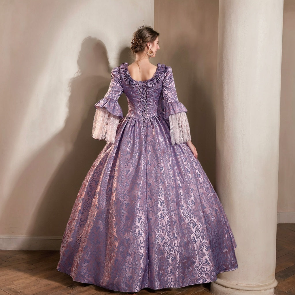Ball Gown Square Neck 3/4 Length Sleeves Floor-Length Evening Party Gothic Victorian Vintage Inspired Costume Medieval Princess Prom Dress Champagne Ball Gown Square Neck 3/4 Length Sleeves Floor-Length Evening Party Gothic Victorian Vintage Inspired Costume Medieval Princess Prom Dress Champagne