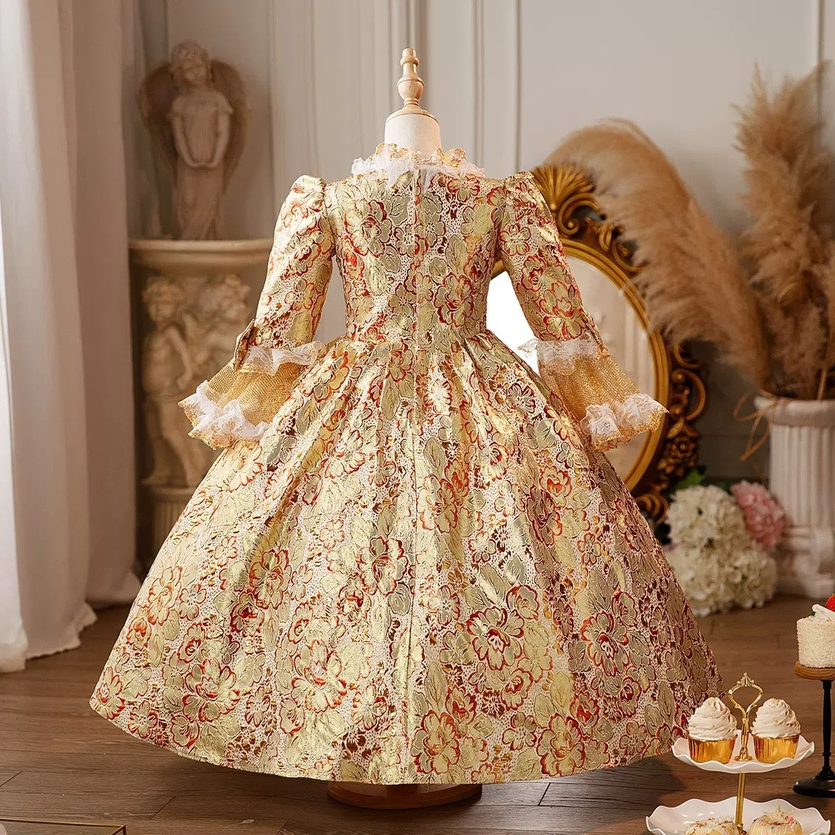 1800 princess dress Luxalzxs Victorian Dress for Women 1800s Medieval Renaissance Dress Plus Size Vintage Court Flare Sleeve Corset Dress Cocktail Party Princess Ball