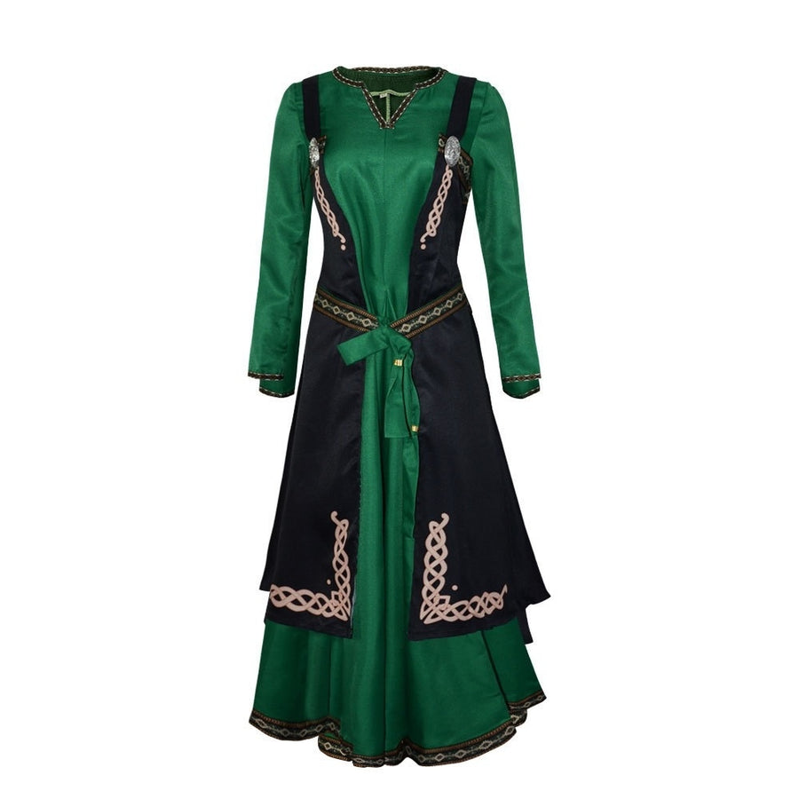 A-Line/Princess Long Sleeves Floor-Length Medieval Renaissance Halloween Cocktail Dress, Xs / Green A-Line/Princess Long Sleeves Floor-Length Medieval Renaissance Halloween Cocktail Dress, Xs / Green