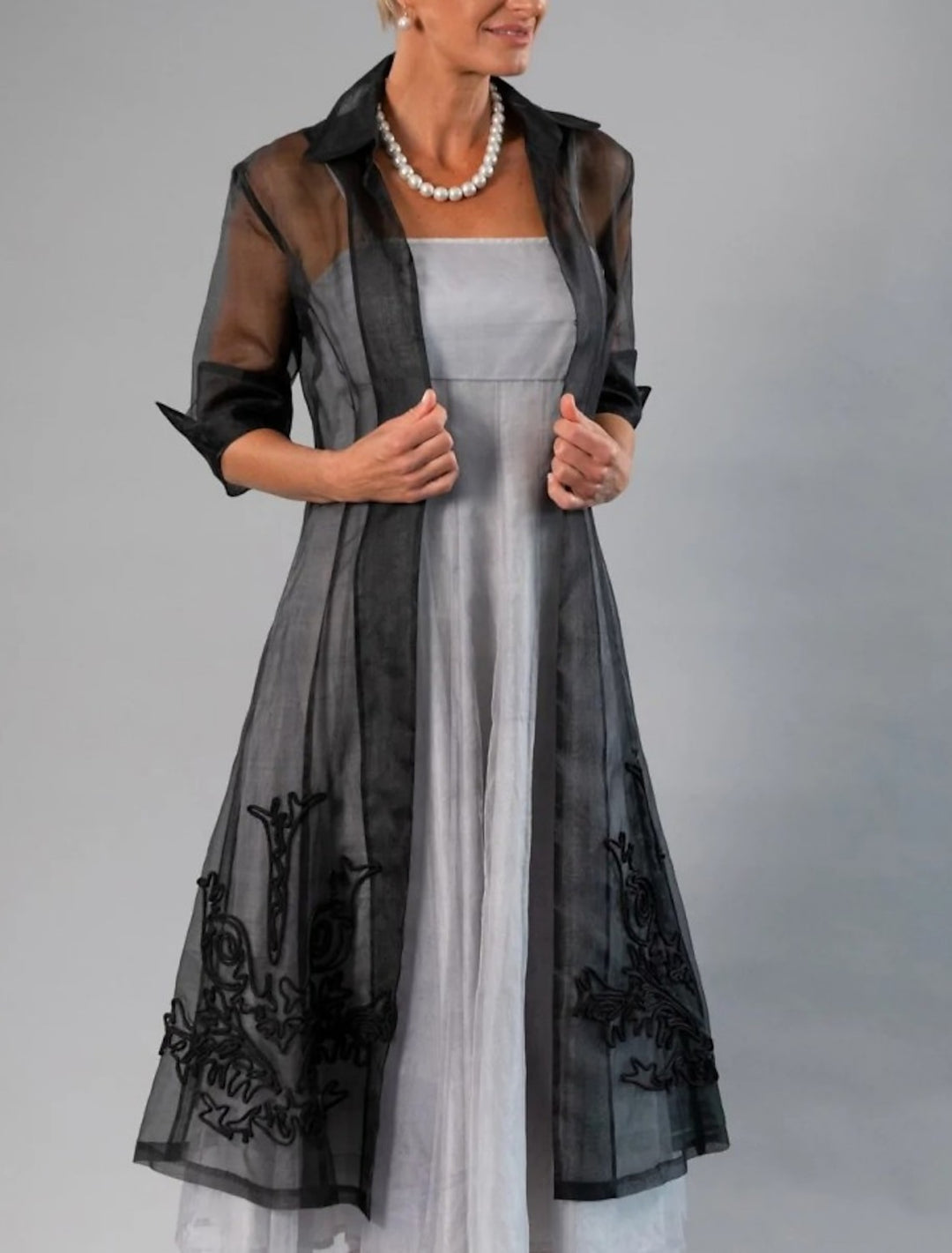 Women's Wedding Guest Pure Elegant Sun Protection Half Sleeve Tulle Wedding Shawl & Wrap Shawls  With Embroidery