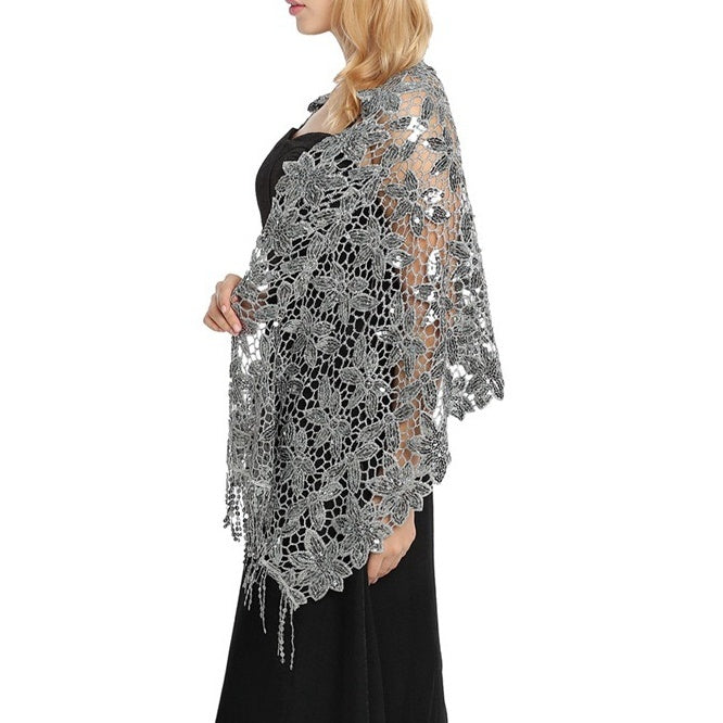 Women's Elegant Sun Protection Sleeveless Lace Wedding Wraps For Wedding Summer